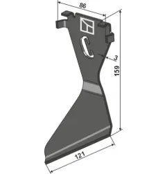 Skrobak prawy Industriehof 99.VA-16R