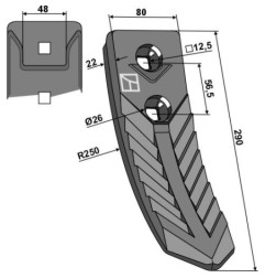 Redlica kuta dwuotworowa  INDUSTRIEHOF 101.ALP-41.1