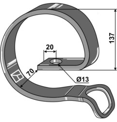 Sprężyna wzmacniająca Industriehof 1.300821