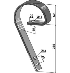 Ząb zgarniający Industriehof 10.1045