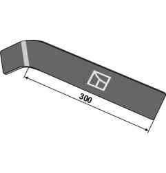 Skrobak prosty Industriehof 101.IND-1208L