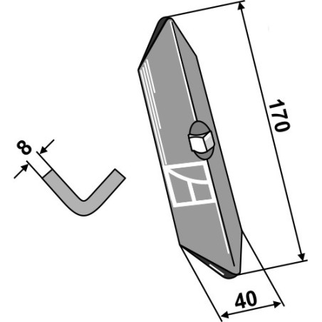 Redlica prosta Industriehof 101.IND-1352