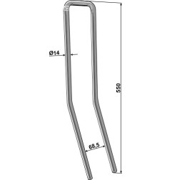 Palec zagarniający Industriehof 10.ST-LE-09
