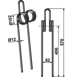 Palec zagarniający Industriehof 1000STD.1