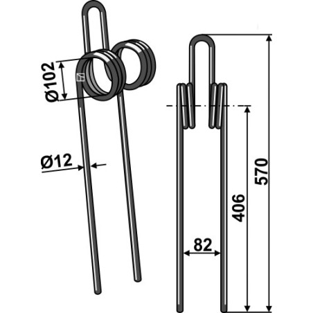 Palec zagarniający Industriehof 1000STD.1